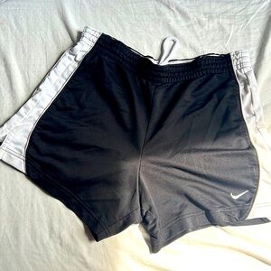 Small black and white athletic Nike shorts Used